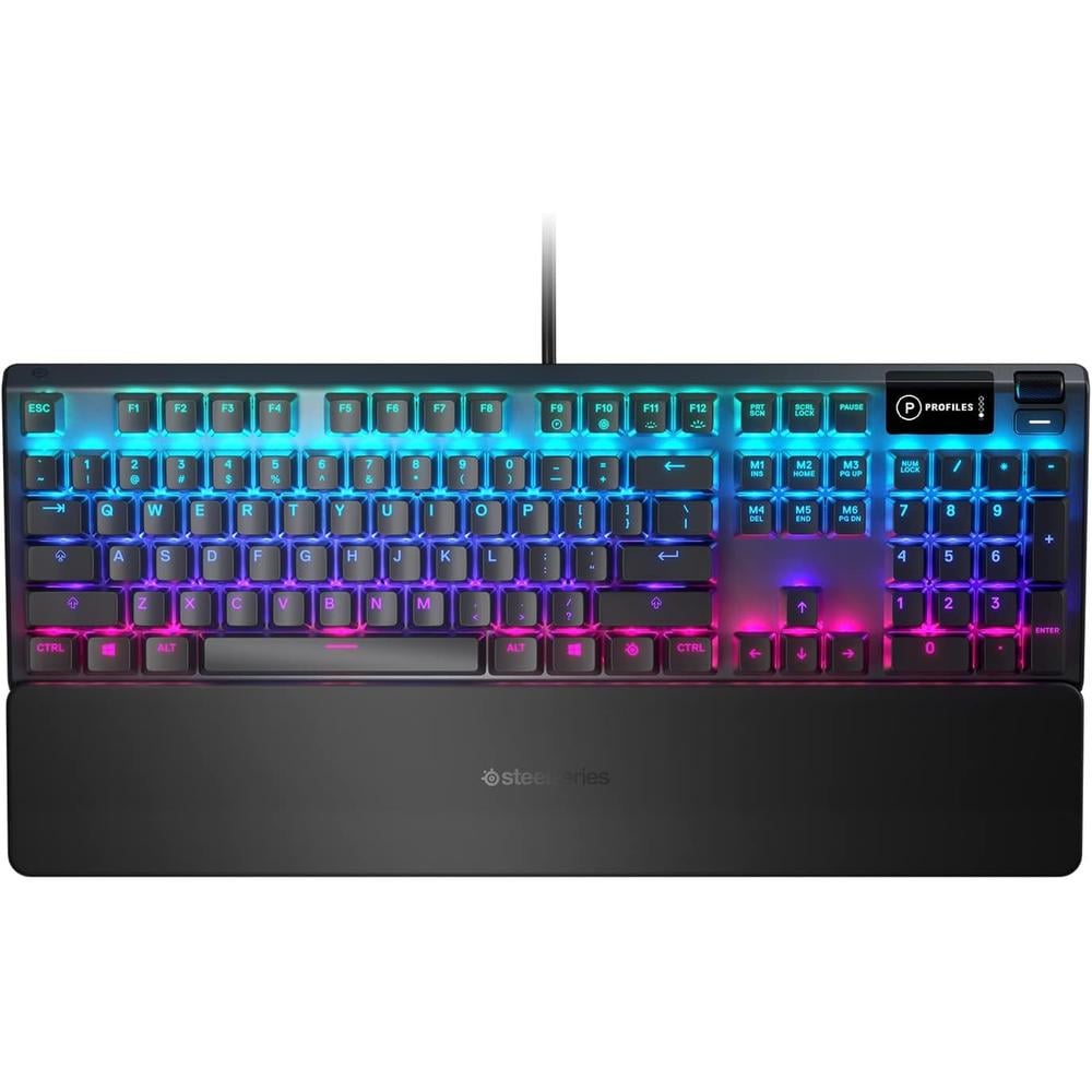 TECLADO ALÁMBRICO MECÁNICO APEX 5 STEELSERIES | SWITCH HÍBRIDO AZUL - 1