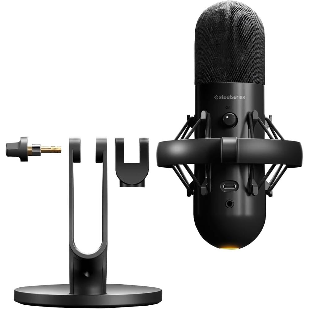 (REACONDICIONADO) MICRÓFONO USB ALIAS STEELSERIES | NEGRO - 2