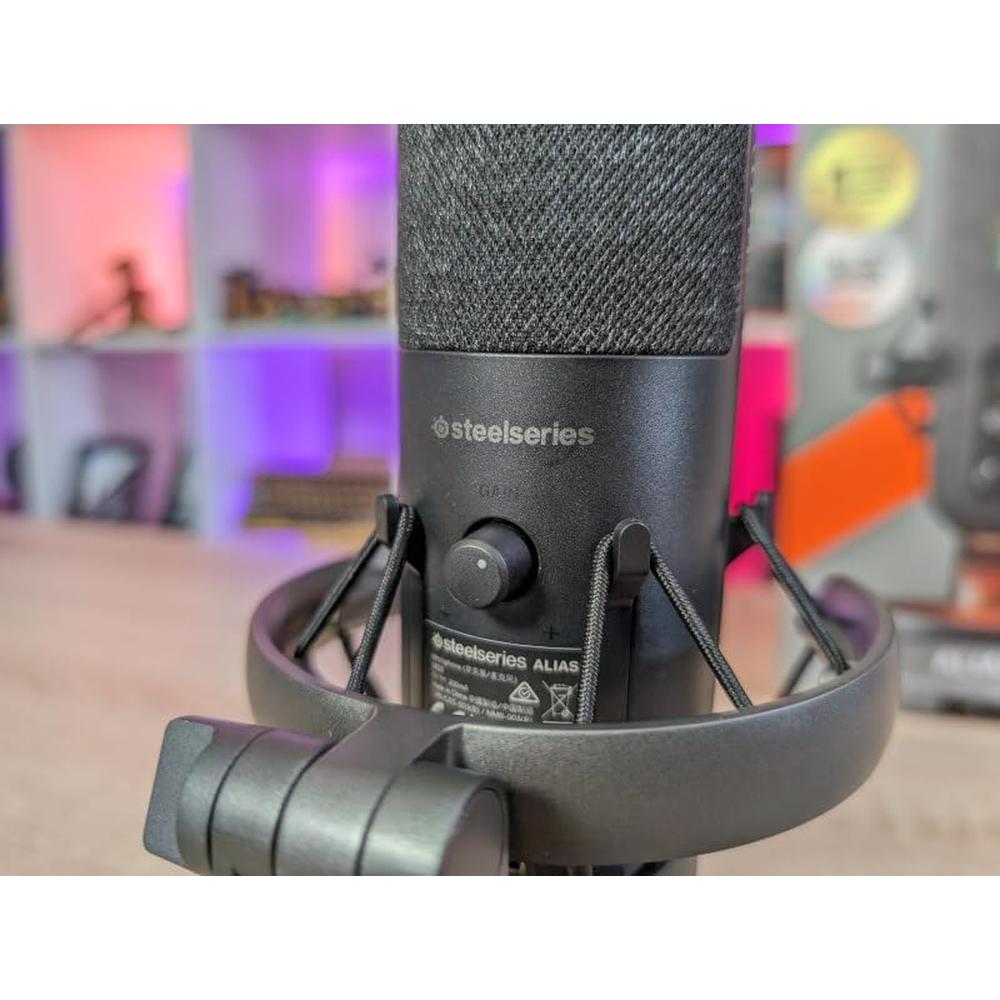 (REACONDICIONADO) MICRÓFONO USB ALIAS STEELSERIES | NEGRO - 3