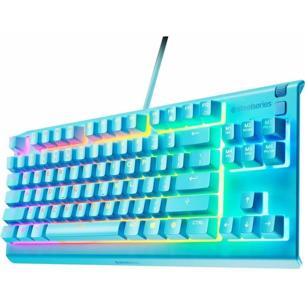 TECLADO ALÁMBRICO APEX 3 TKL STEELSERIES | AQUA - 4