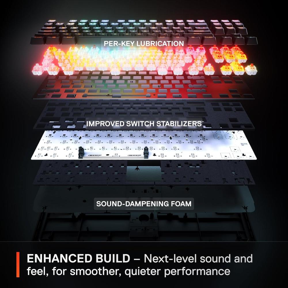 TECLADO INALÁMBRICO MECÁNICO APEX PRO TKL GEN 3 WRIST REST STEELSERIES | RGB - 6