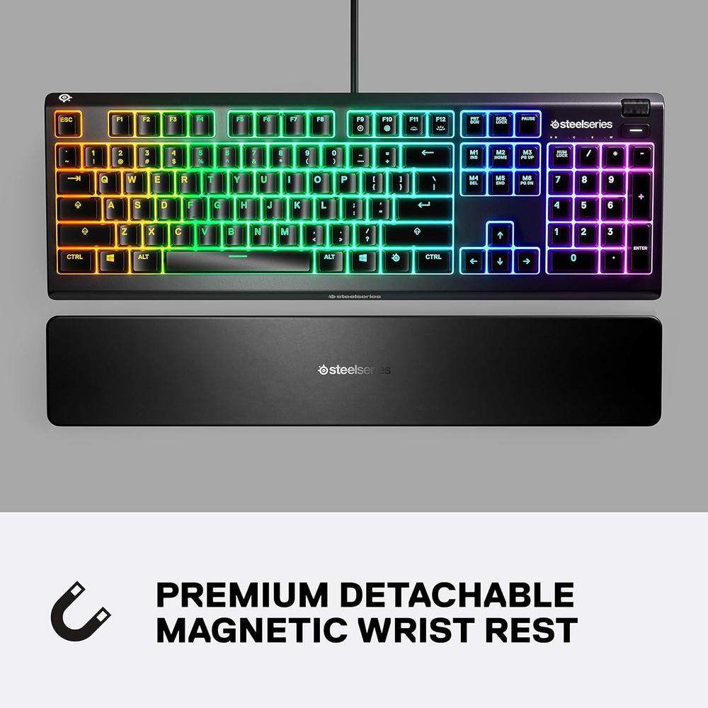 (REACONDICIONADO) TECLADO ALÁMBRICO APEX 3 EN STEELSERIES | NEGRO - 5