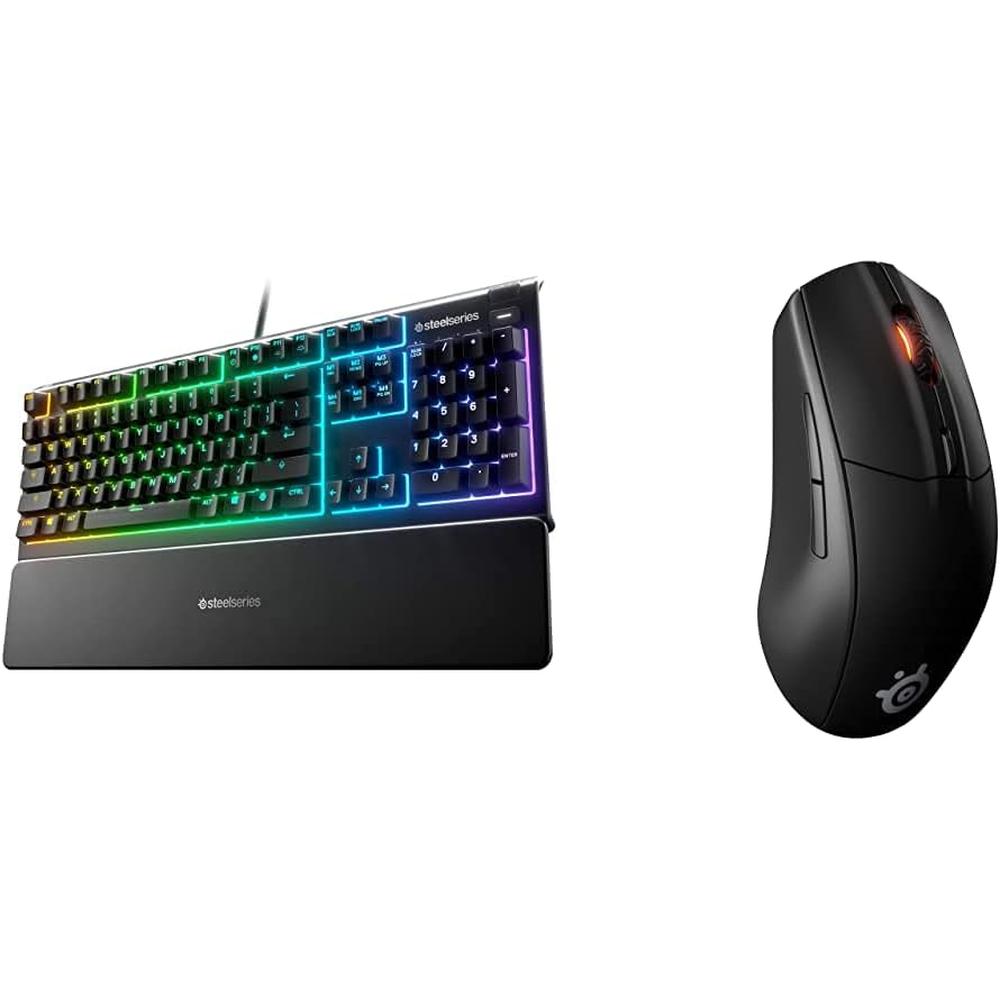 TECLADO ALÁMBRICO APEX 3 + MOUSE RIVAL 3 PACK 2 PZS STEELSERIES - 1