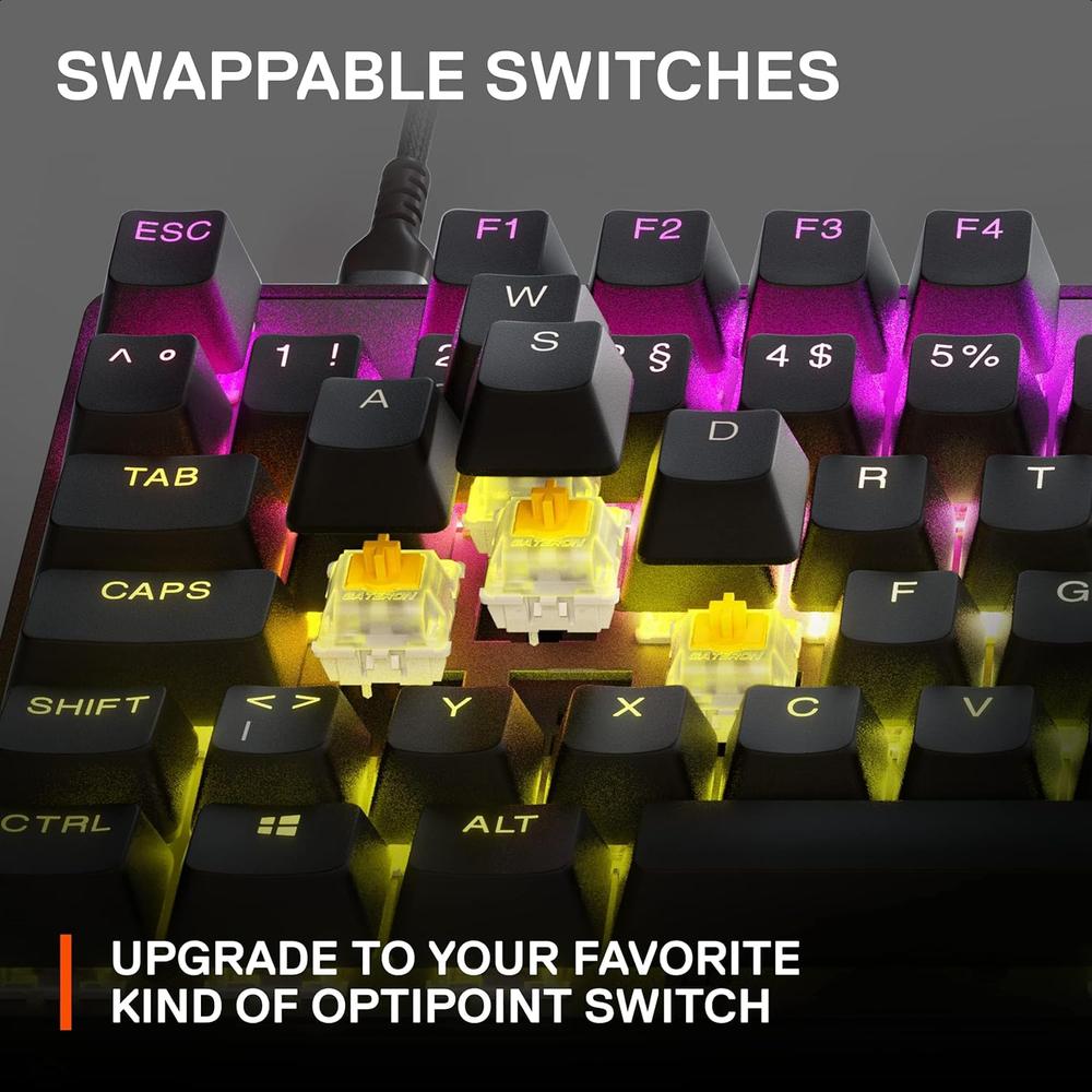 TECLADO ALÁMBRICO MECÁNICO APEX 9 TKL US STEELSERIES | RGB - 6