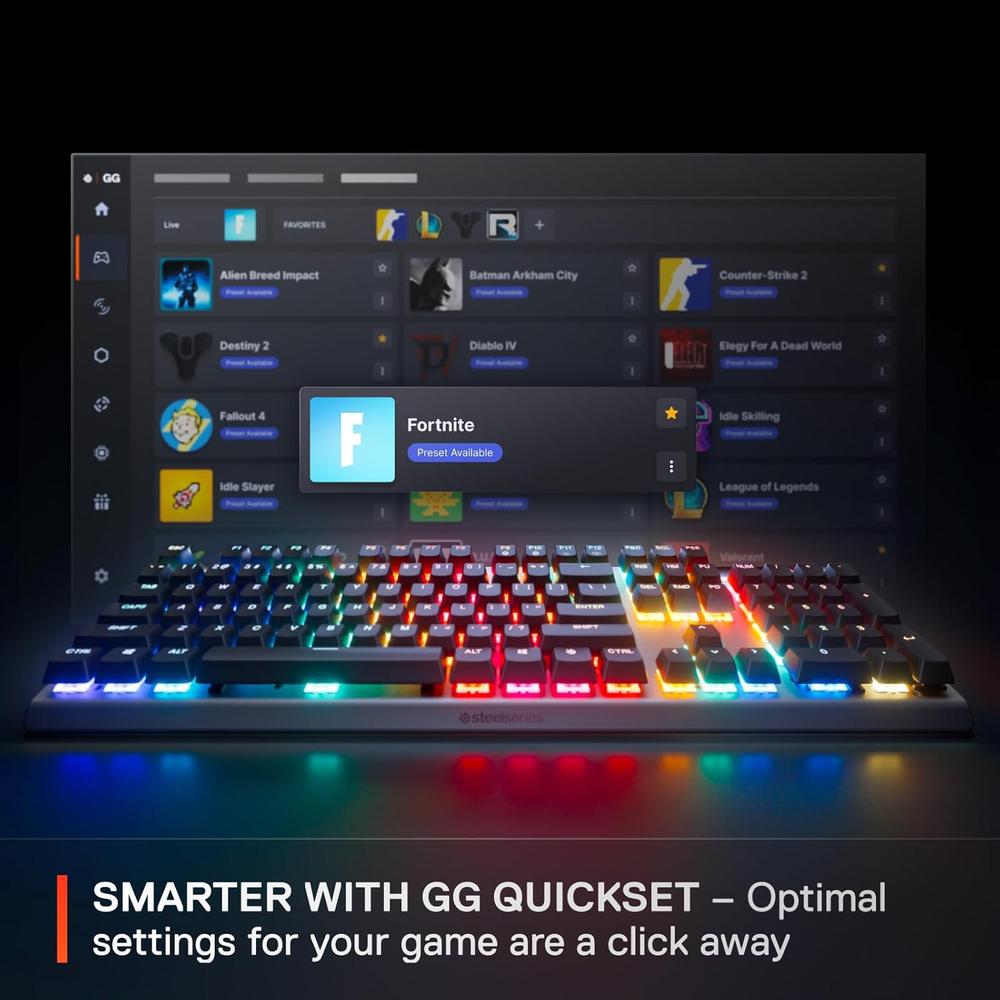 (REACONDICIONADO) TECLADO ALÁMBRICO MECÁNICO APEX PRO GEN 3 STEELSERIES | NEGRO - 4