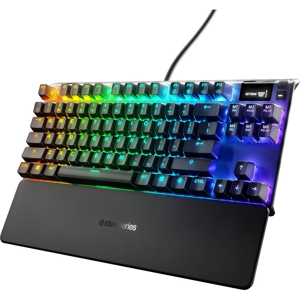TECLADO ALÁMBRICO MECÁNICO APEX 7 TKL STEELSERIES | SWITCH ROJO - 1