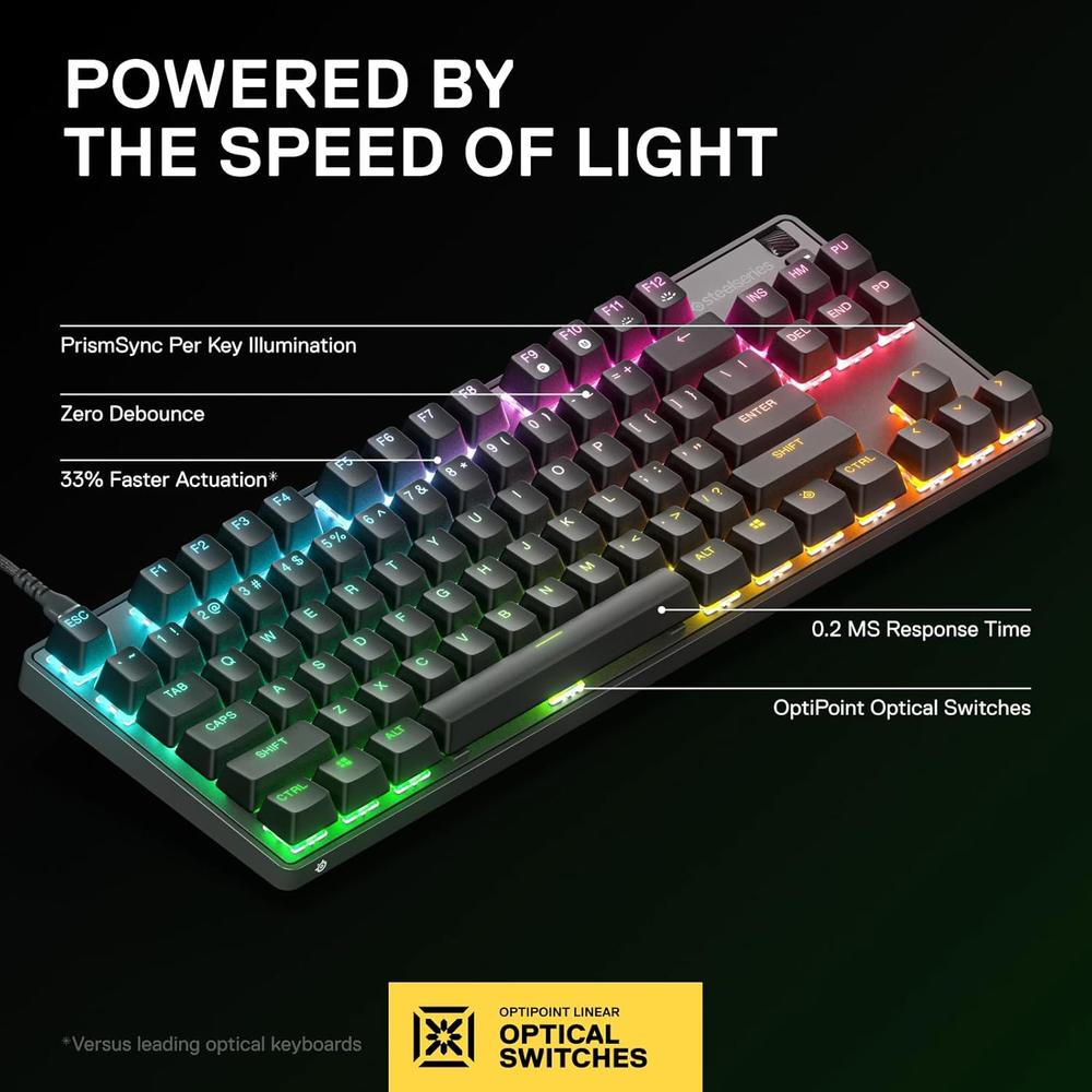 (REACONDICIONADO) TECLADO ALÁMBRICO MECÁNICO APEX 9 TKL STEELSERIES | RGB - 3