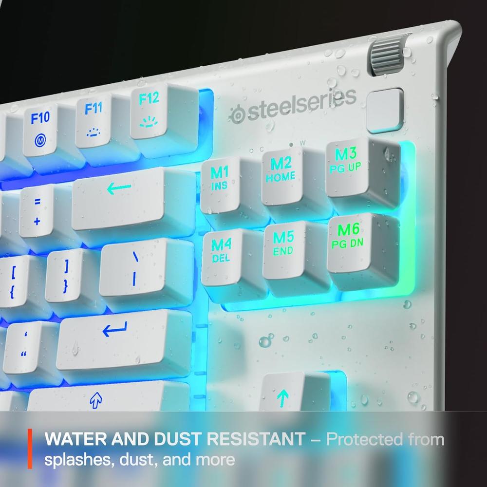 (REACONDICIONADO) TECLADO ALÁMBRICO APEX 3 TKL STEELSERIES | BLANCO - 4