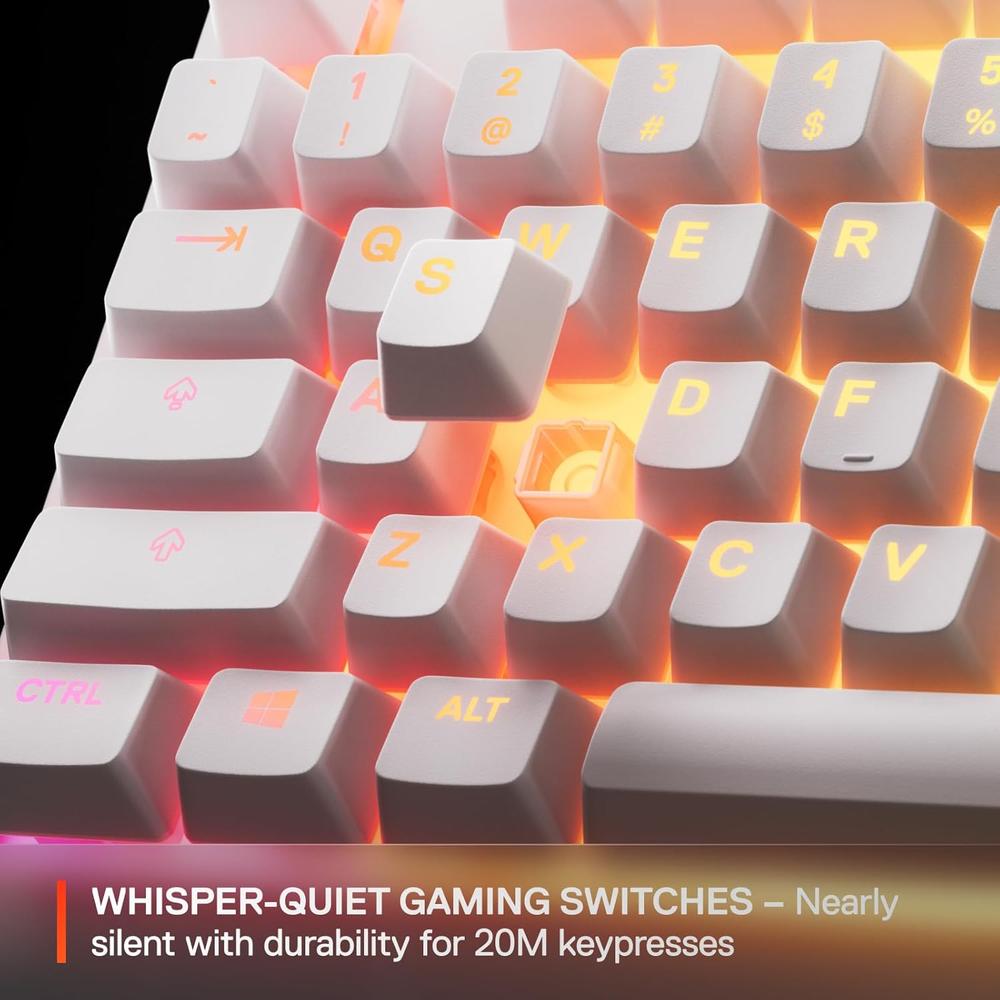 (REACONDICIONADO) TECLADO ALÁMBRICO APEX 3 TKL STEELSERIES | BLANCO - 5