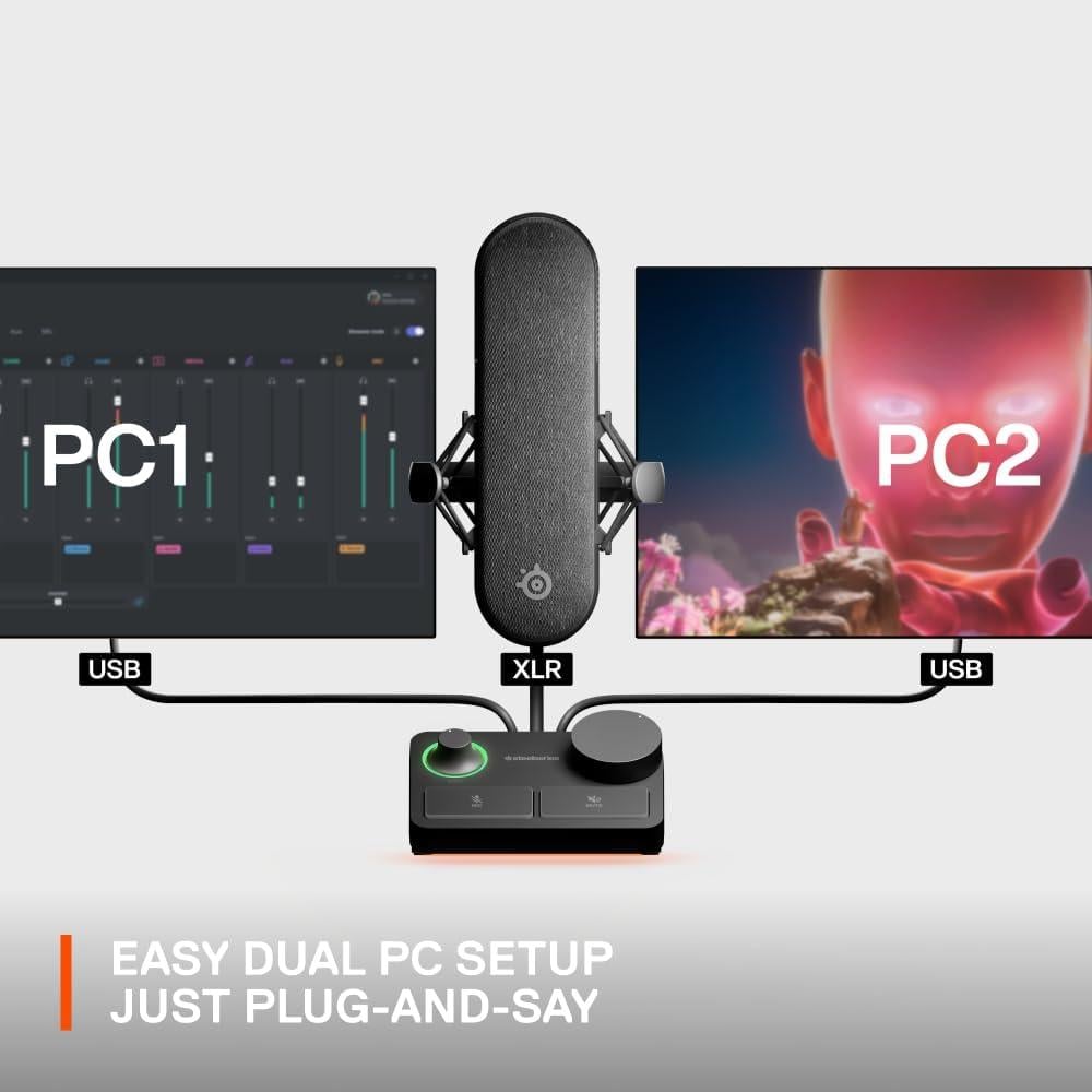 MICRÓFONO XLR ALIAS PRO KIT STEELSERIES | NEGRO - 5