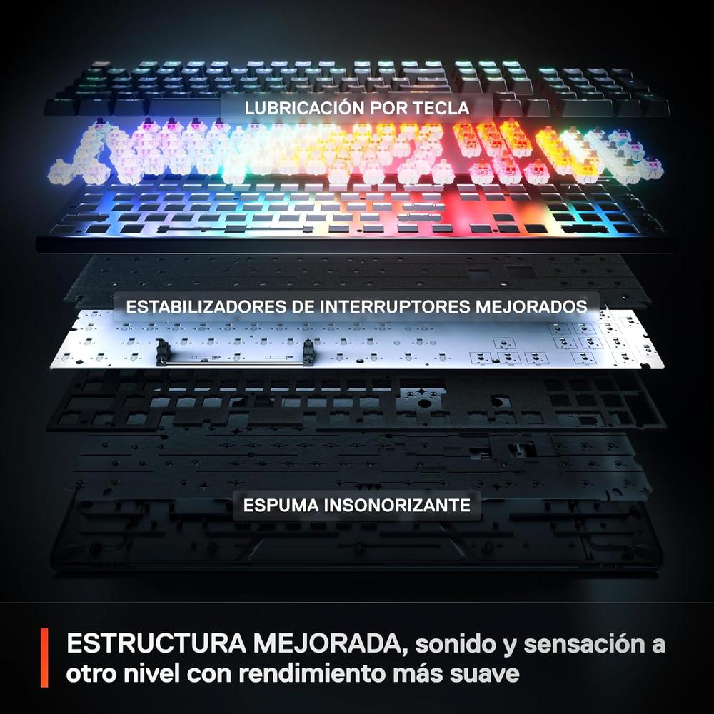 TECLADO ALÁMBRICO MECÁNICO APEX PRO GEN 3 STEELSERIES | NEGRO - 6