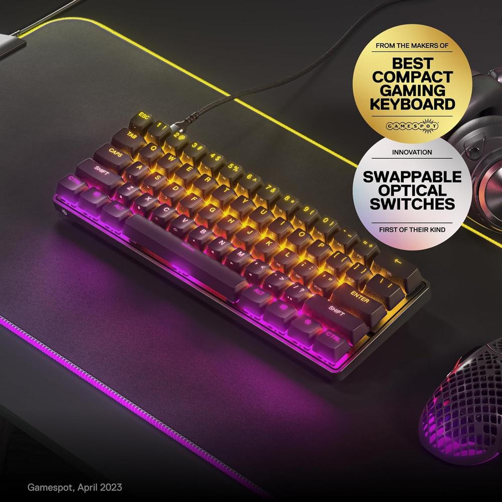 TECLADO ALÁMBRICO MECÁNICO APEX 9 MINI STEELSERIES | RGB - 2