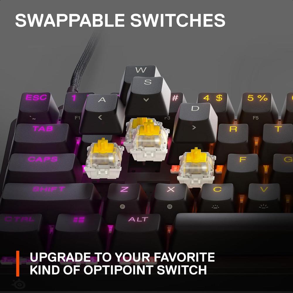 TECLADO ALÁMBRICO MECÁNICO APEX 9 MINI STEELSERIES | RGB - 6