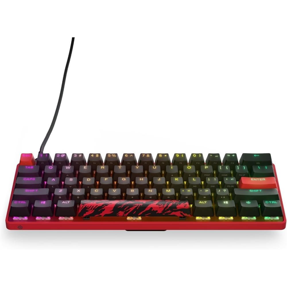 (REACONDICIONADO) TECLADO ALÁMBRICO MECÁNICO APEX 9 MINI FAZE CLAN EDITION STEELSERIES | ROJO - 1