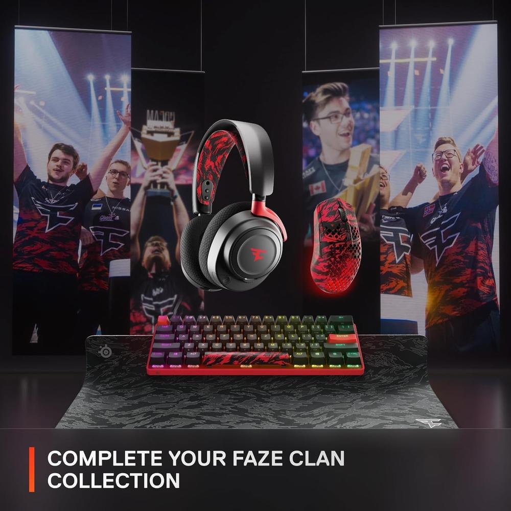 (REACONDICIONADO) TECLADO ALÁMBRICO MECÁNICO APEX 9 MINI FAZE CLAN EDITION STEELSERIES | ROJO - 6