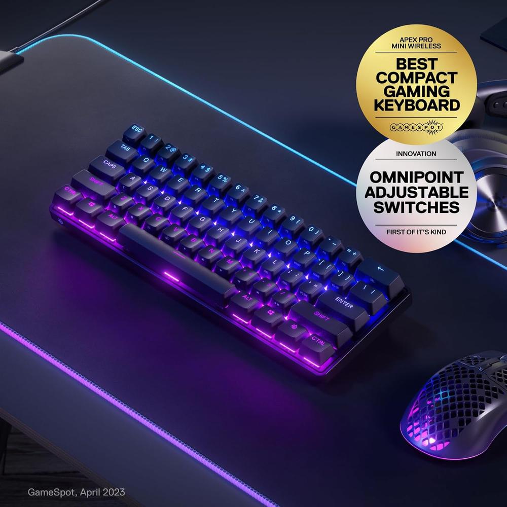 TECLADO INALÁMBRICO MECÁNICO APEX PRO MINI STEELSERIES | RGB - 2