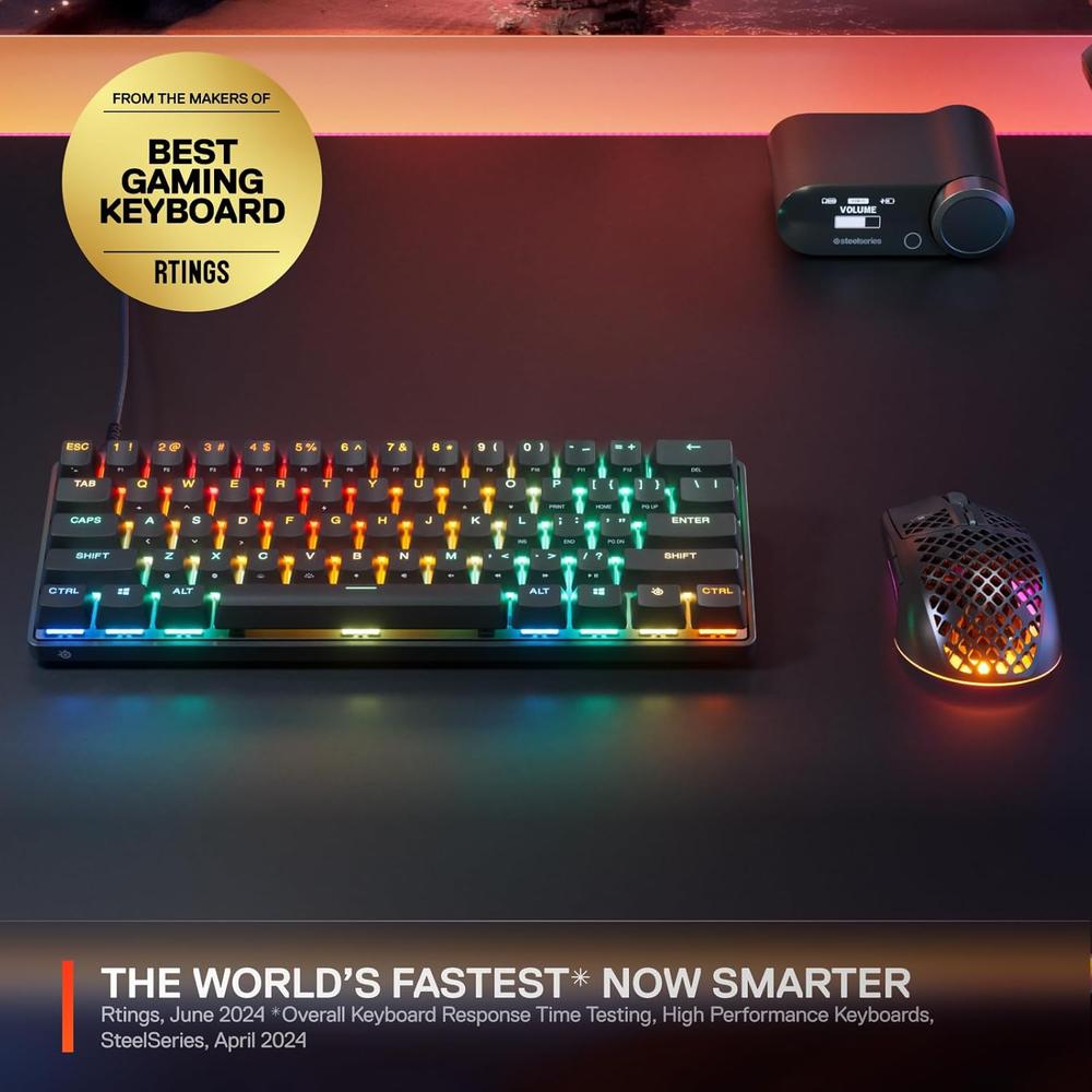 (REACONDICIONADO) TECLADO ALÁMBRICO MECÁNICO APEX PRO MINI GEN 3 STEELSERIES | NEGRO - 3