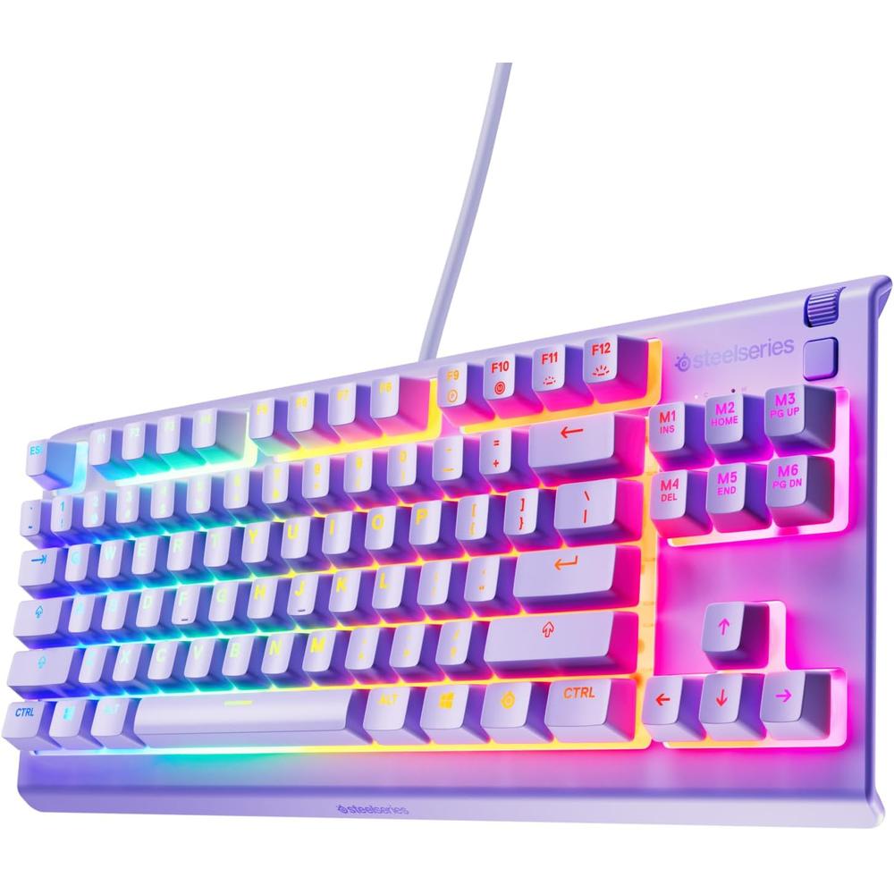 (REACONDICIONADO) TECLADO ALÁMBRICO APEX 3 TKL STEELSERIES | LAVANDA - 1