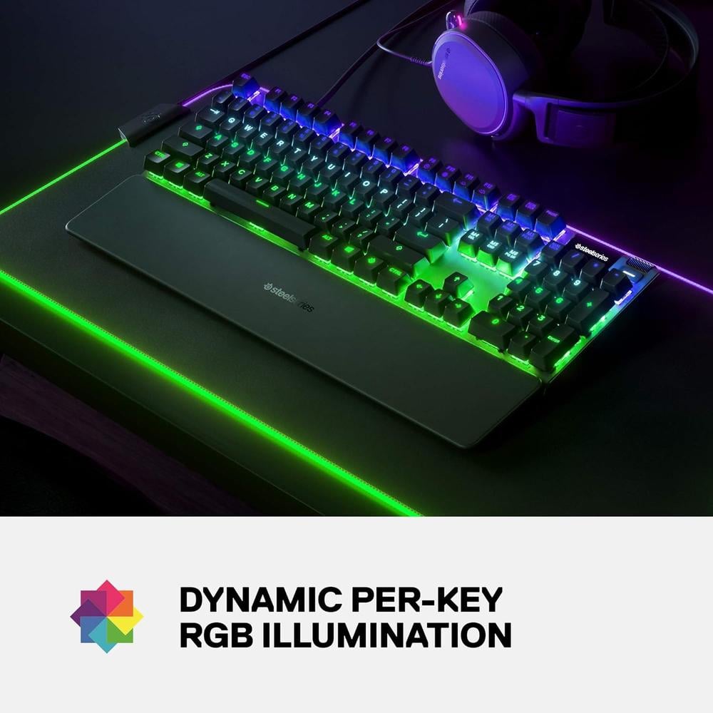 TECLADO ALÁMBRICO MECÁNICO APEX 7 STEELSERIES | SWITCH ROJO - 2