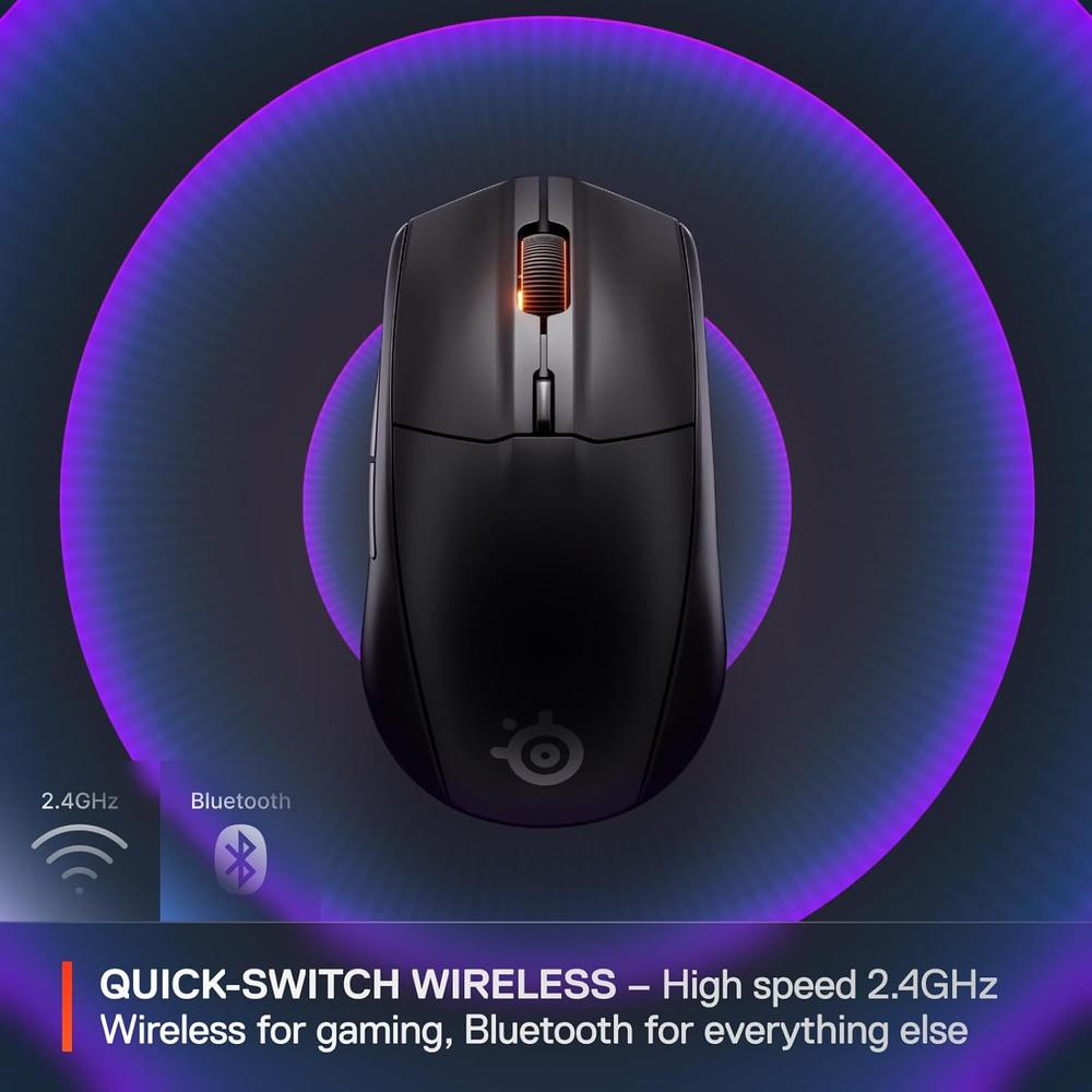(REACONDICIONADO) MOUSE INALÁMBRICO RIVAL 3 GEN 2 STEELSERIES | NEGRO - 3