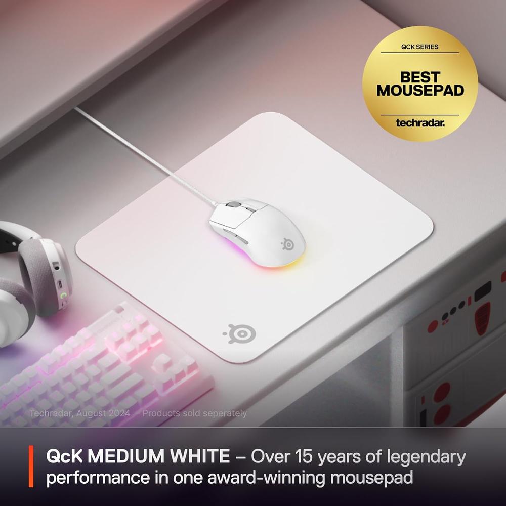 MOUSEPAD QCK MEDIUM CLASSIC STEELSERIES | BLANCO - 2
