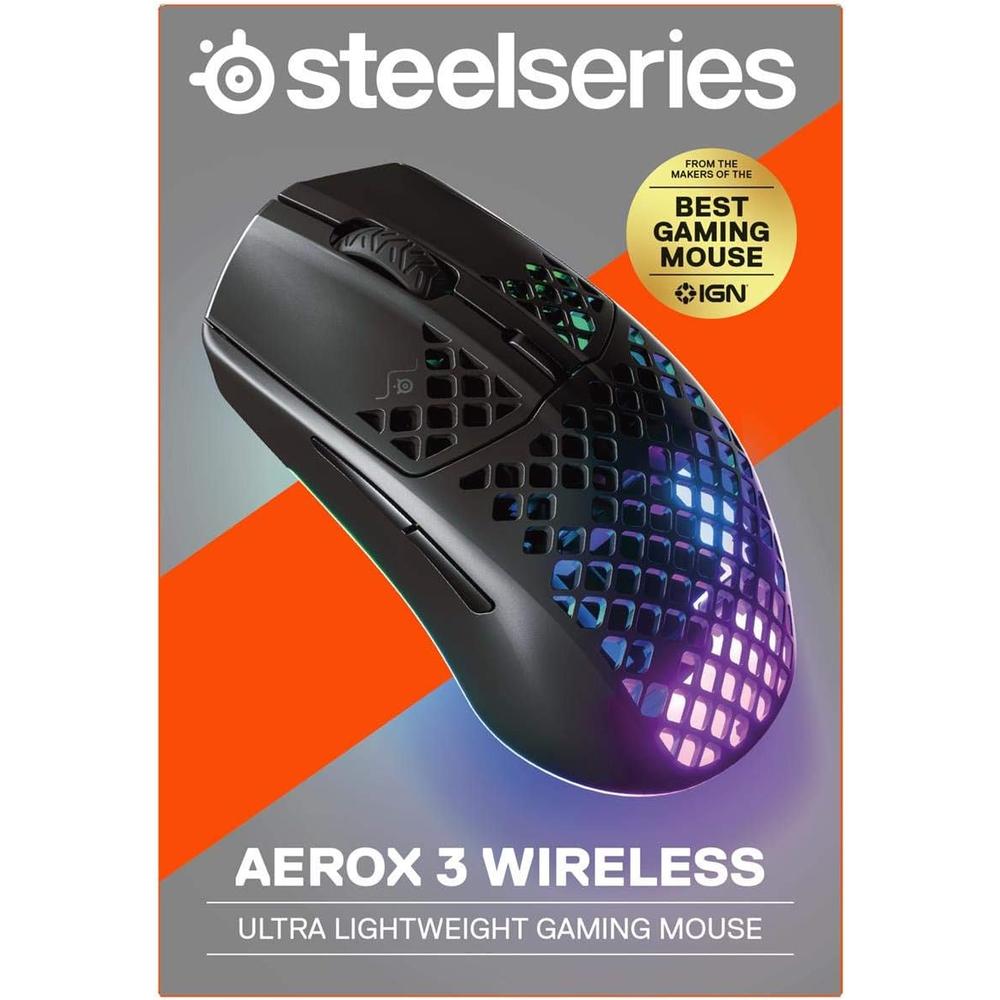 MOUSE INALÁMBRICO AEROX 3 STEELSERIES | NEGRO - 5