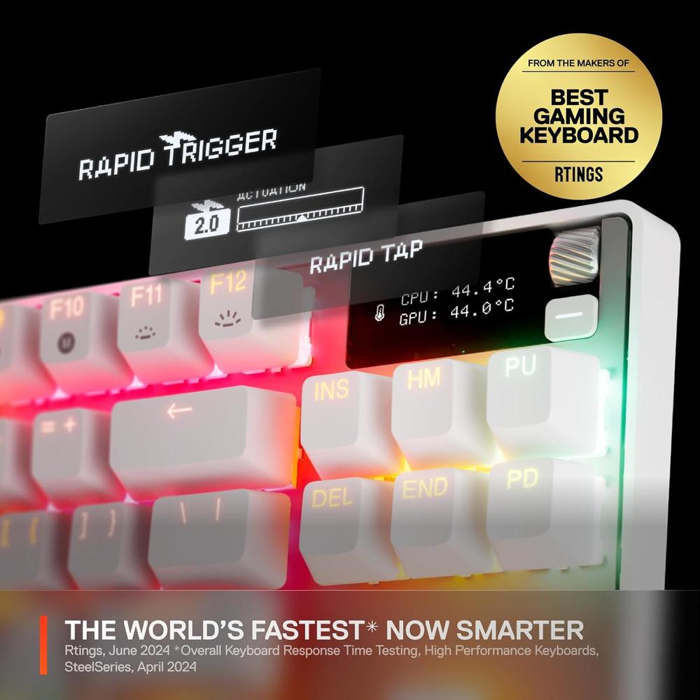 TECLADO ALÁMBRICO MECÁNICO APEX PRO TKL GEN 3 STEELSERIES | BLANCO - 2