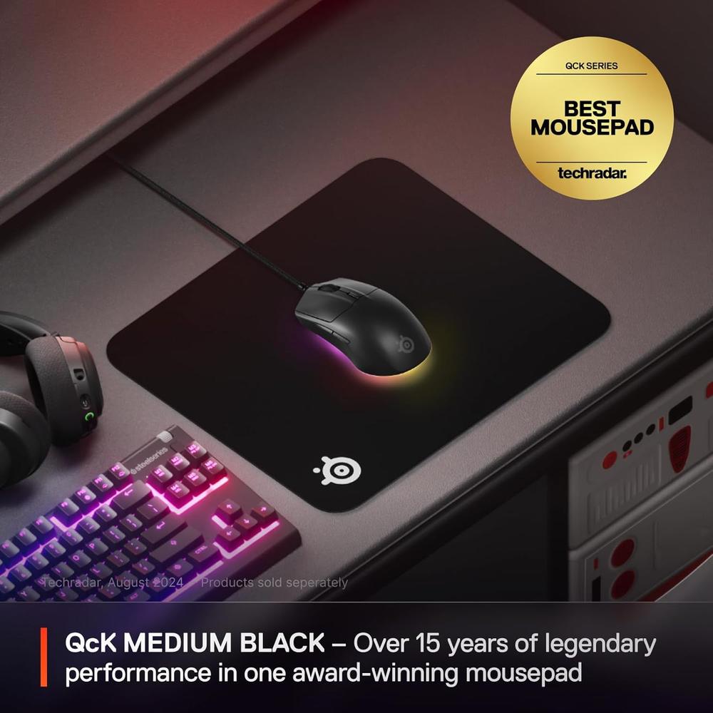MOUSEPAD QCK MEDIUM CLASSIC STEELSERIES | NEGRO - 2