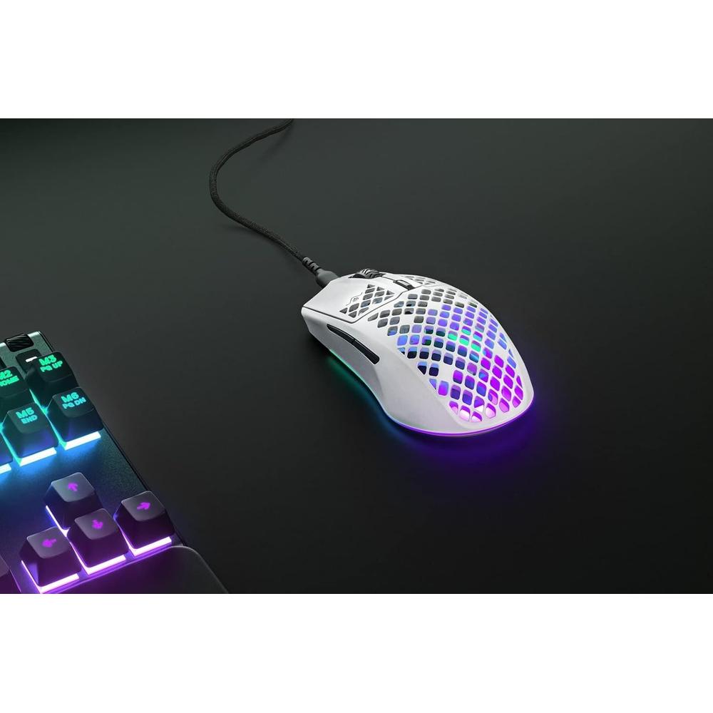 MOUSE ALÁMBRICO AEROX 3 STEELSERIES | SNOW - 2
