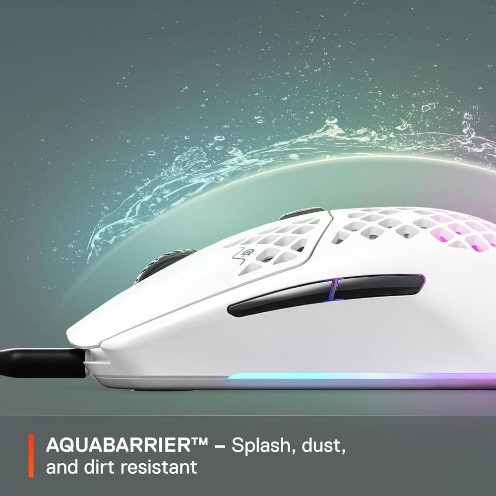 MOUSE ALÁMBRICO AEROX 3 STEELSERIES | SNOW - 6