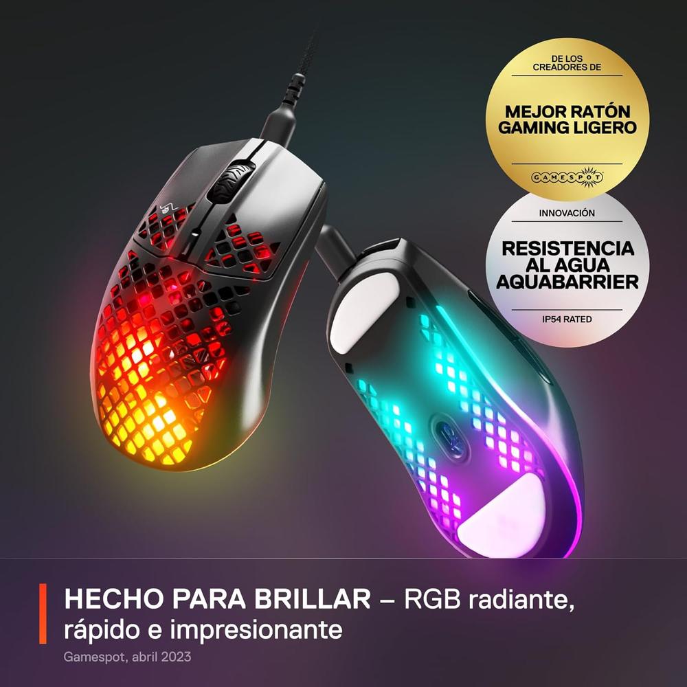 MOUSE ALÁMBRICO AEROX 3 STEELSERIES | ONYX - 2