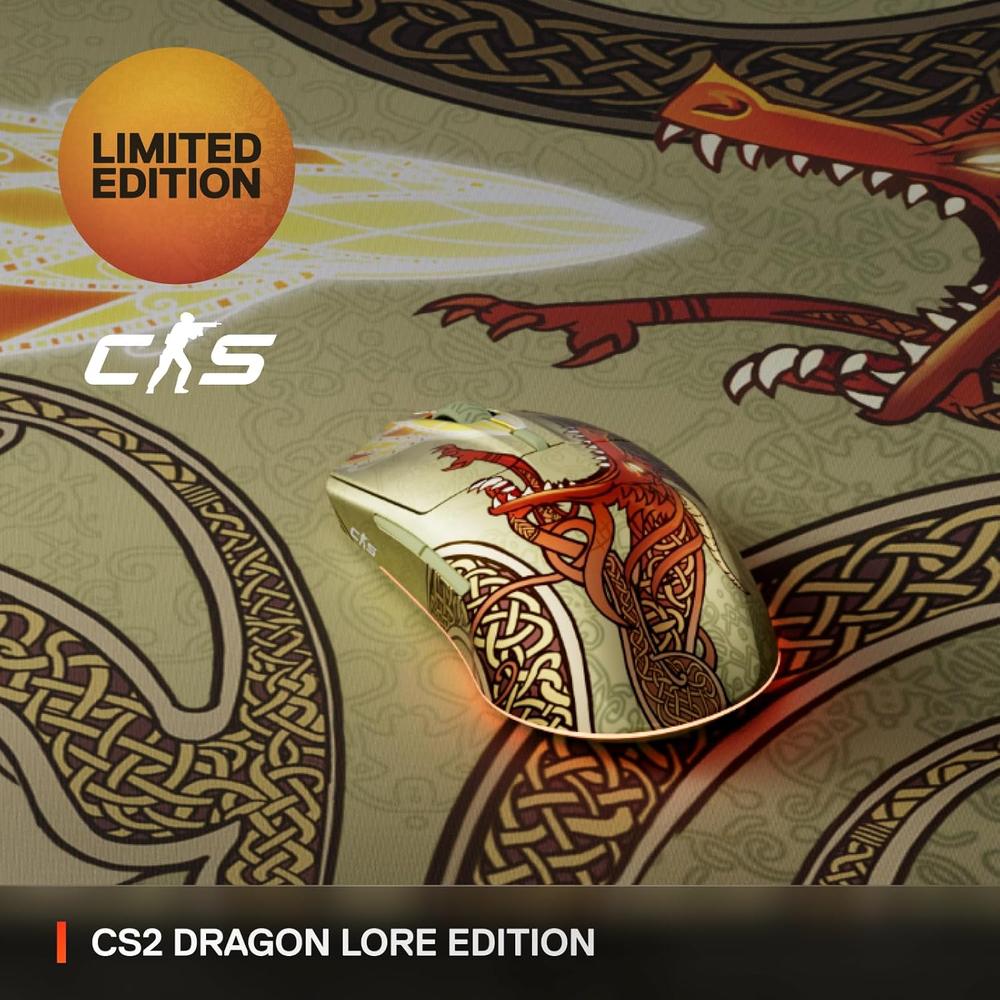 MOUSE INALÁMBRICO CS2 DRAGON LORE EDITION STEELSERIES | NEGRO - 2