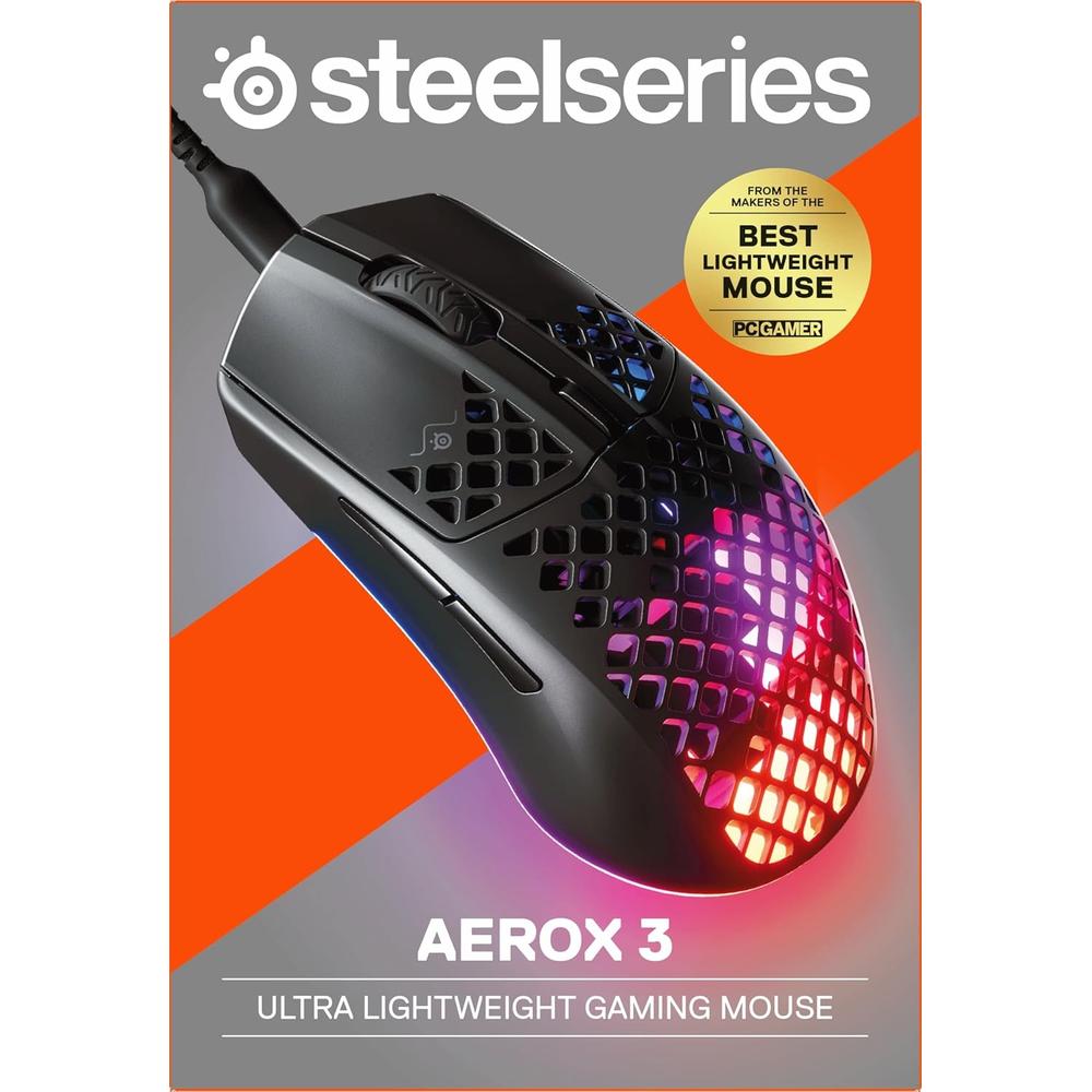 (REACONDICIONADO) MOUSE ALÁMBRICO AEROX 3 STEELSERIES | ONYX - 6
