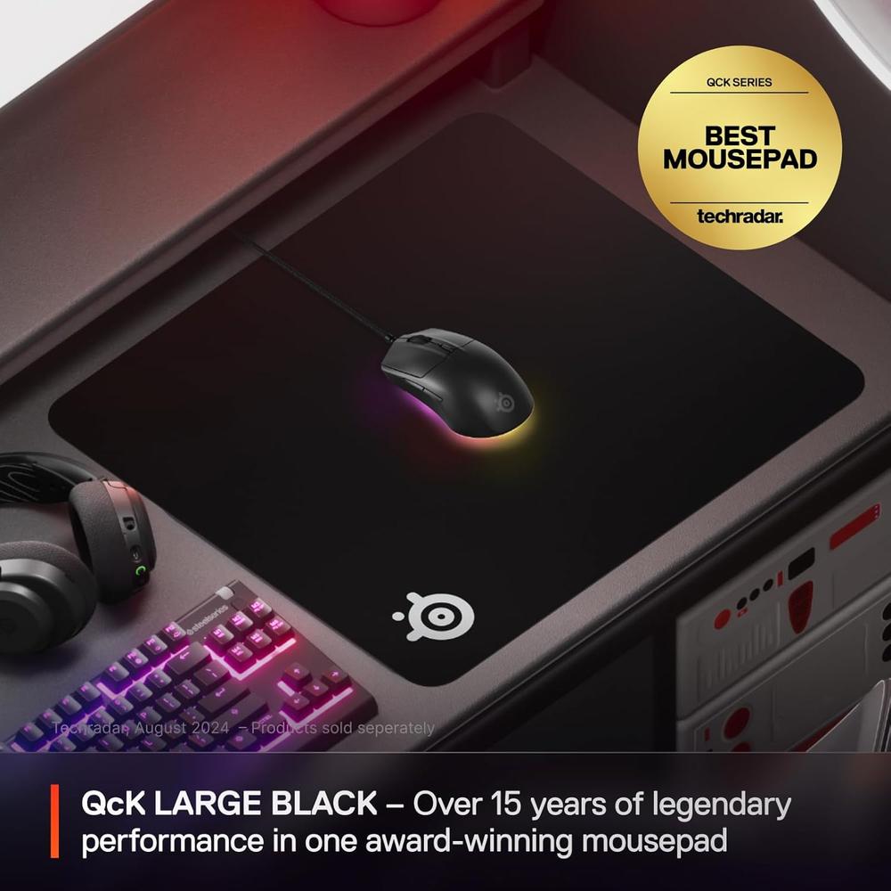 MOUSEPAD QCK LARGE CLASSIC STEELSERIES | NEGRO - 2