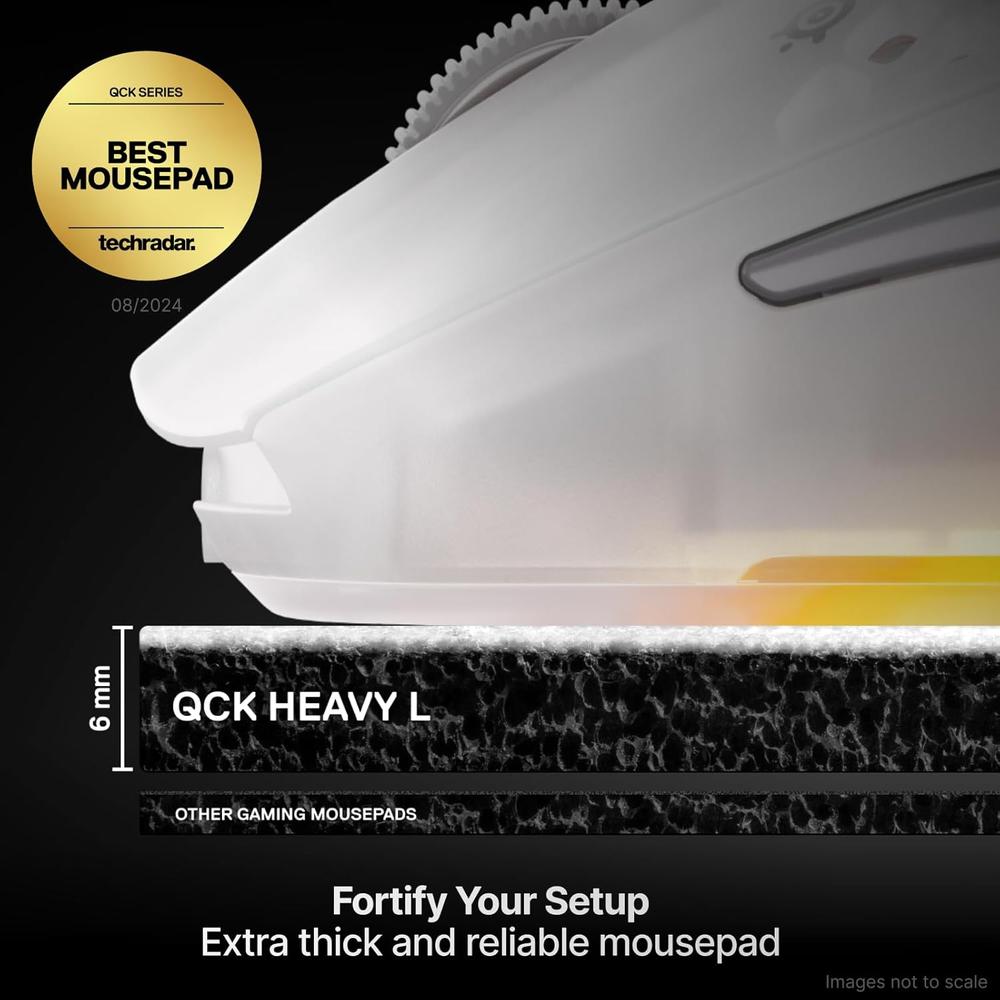 MOUSEPAD QCK LARGE HEAVY STEELSERIES | BLANCO - 2