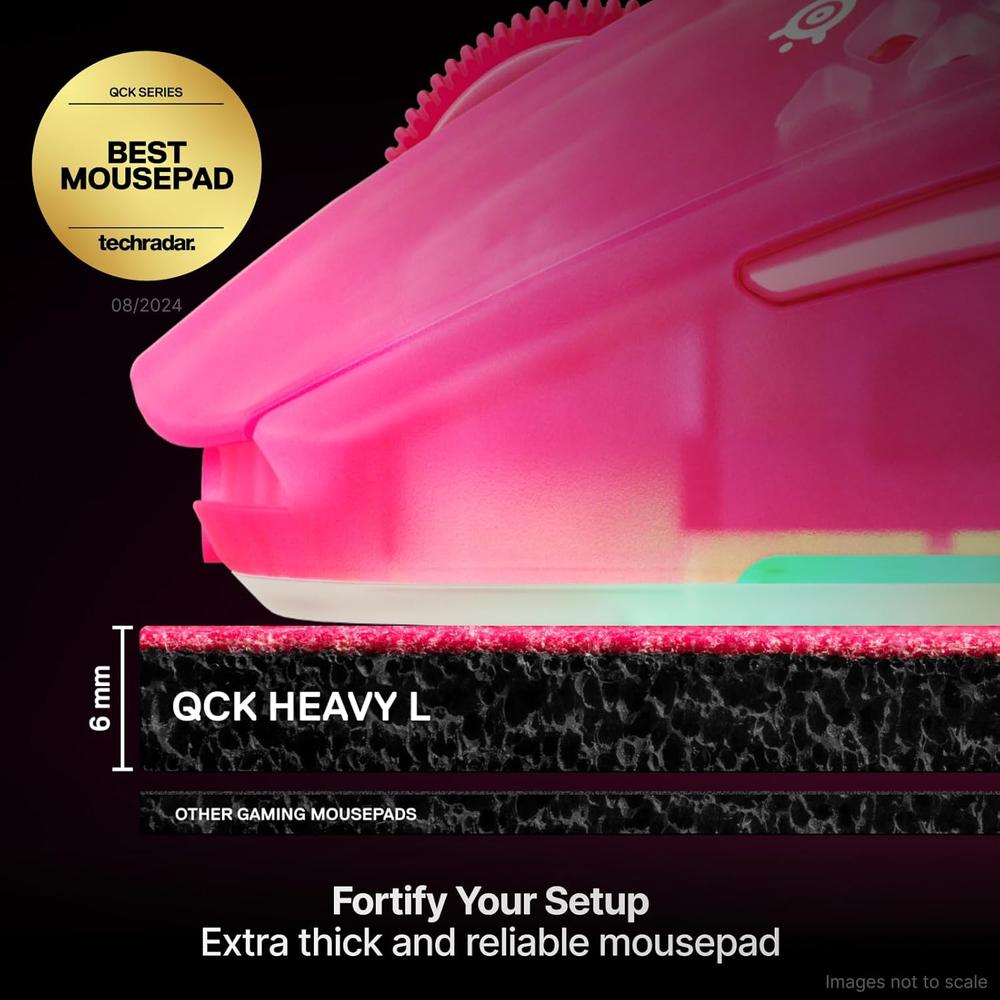 MOUSEPAD QCK LARGE HEAVY STEELSERIES | MAGENTA - 2