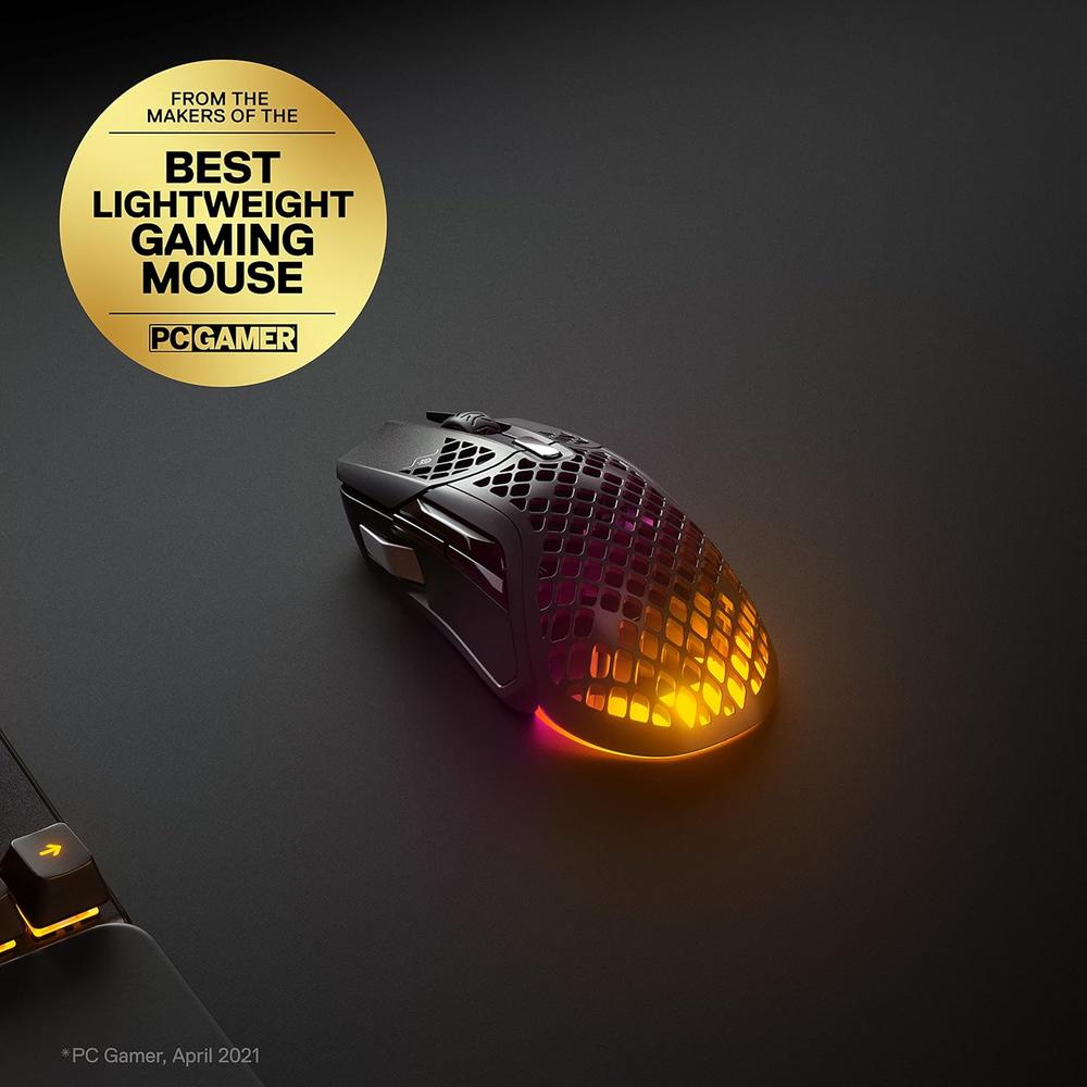 (REACONDICIONADO) MOUSE INALÁMBRICO AEROX 5 STEELSERIES | NEGRO - 2