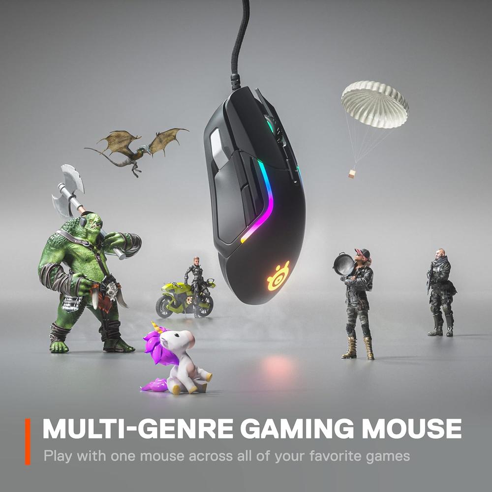 MOUSE ALÁMBRICO RIVAL 5 STEELSERIES | NEGRO - 2