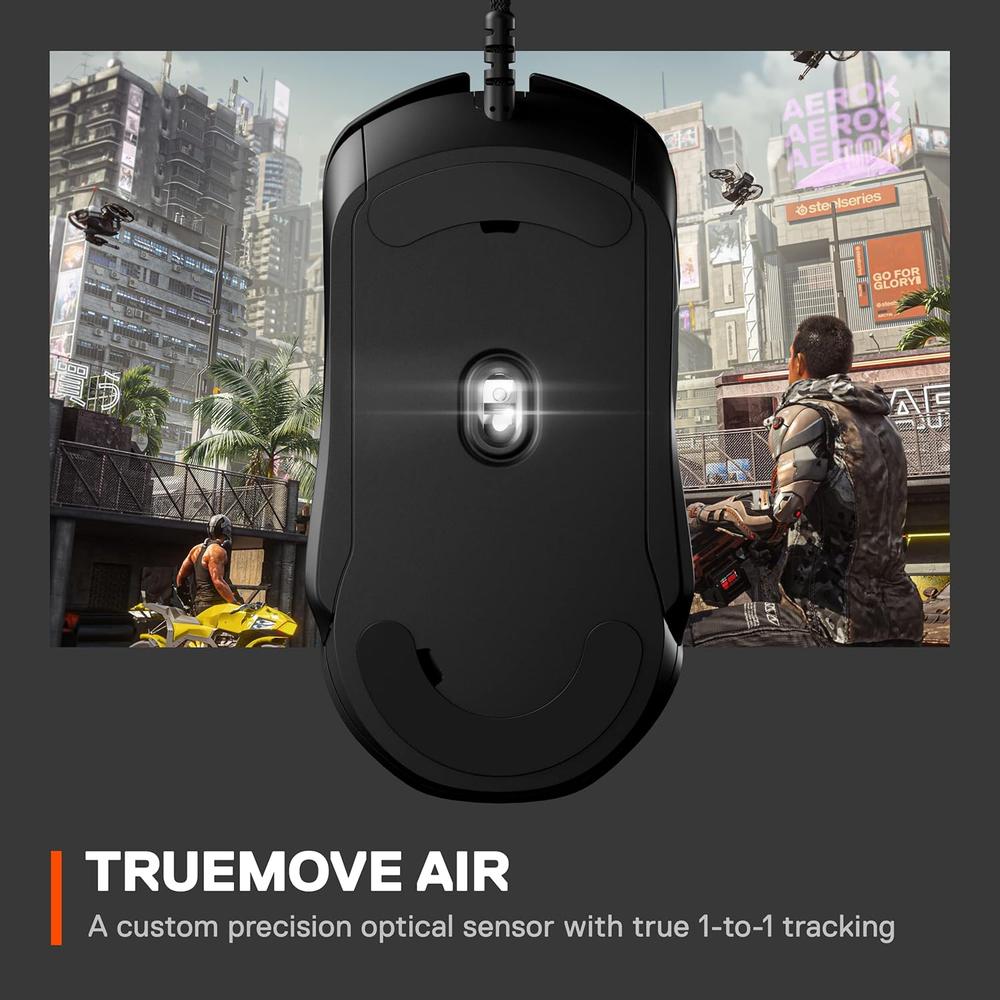 MOUSE ALÁMBRICO RIVAL 5 STEELSERIES | NEGRO - 4