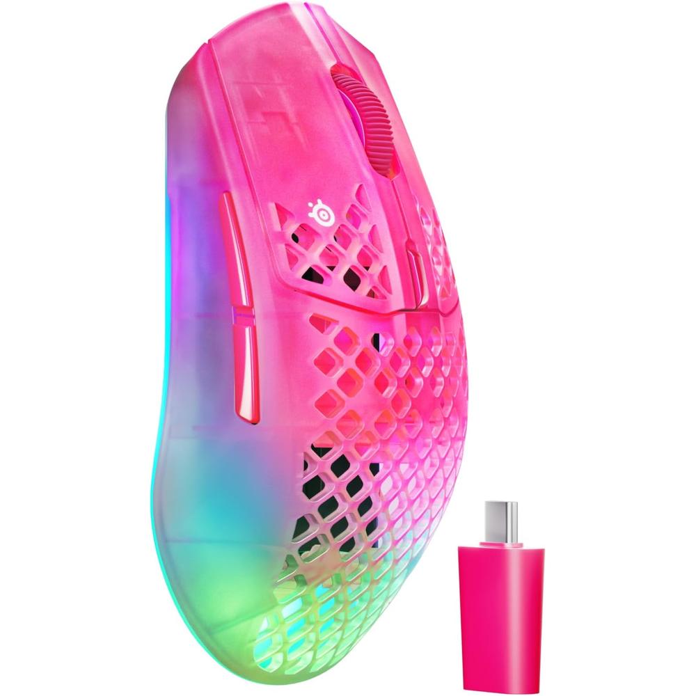 MOUSE INALÁMBRICO AEROX 3 GEN 2 STEELSERIES | MAGENTA HAZE - 1