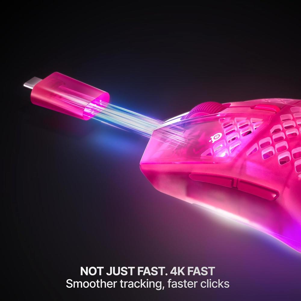 MOUSE INALÁMBRICO AEROX 3 GEN 2 STEELSERIES | MAGENTA HAZE - 3