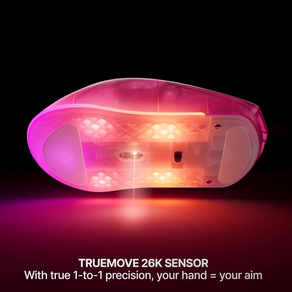 MOUSE INALÁMBRICO AEROX 3 GEN 2 STEELSERIES | MAGENTA HAZE - 5