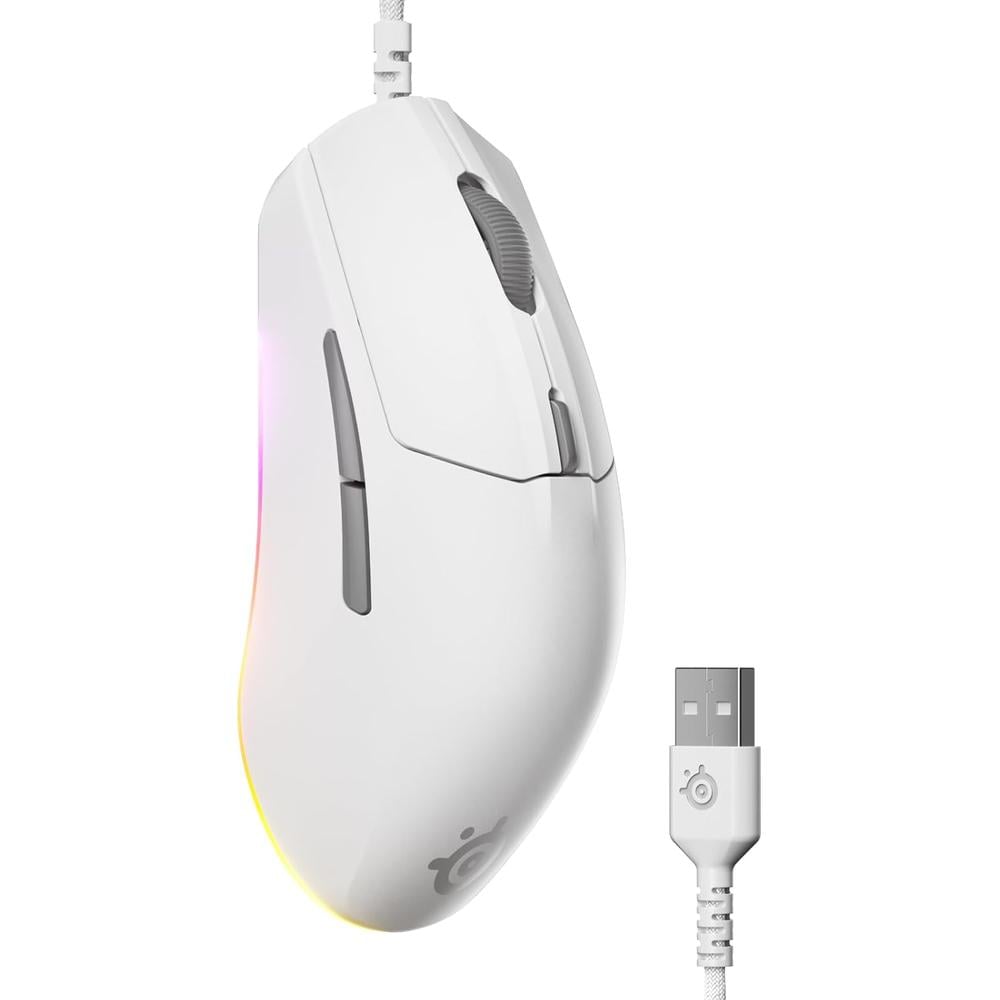 MOUSE ALÁMBRICO RIVAL 3 GEN 2 STEELSERIES | BLANCO - 1