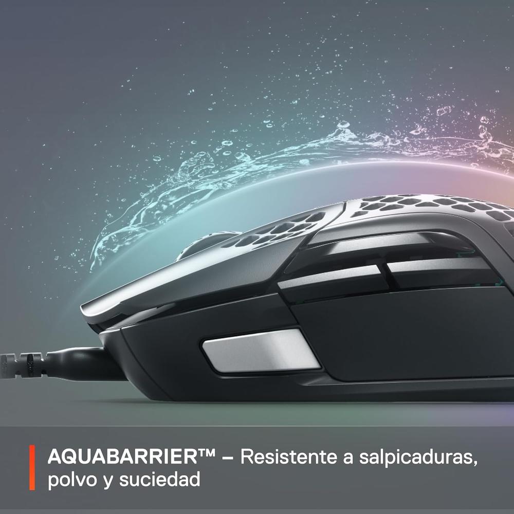 MOUSE ALÁMBRICO AEROX 5 STEELSERIES | NEGRO - 6
