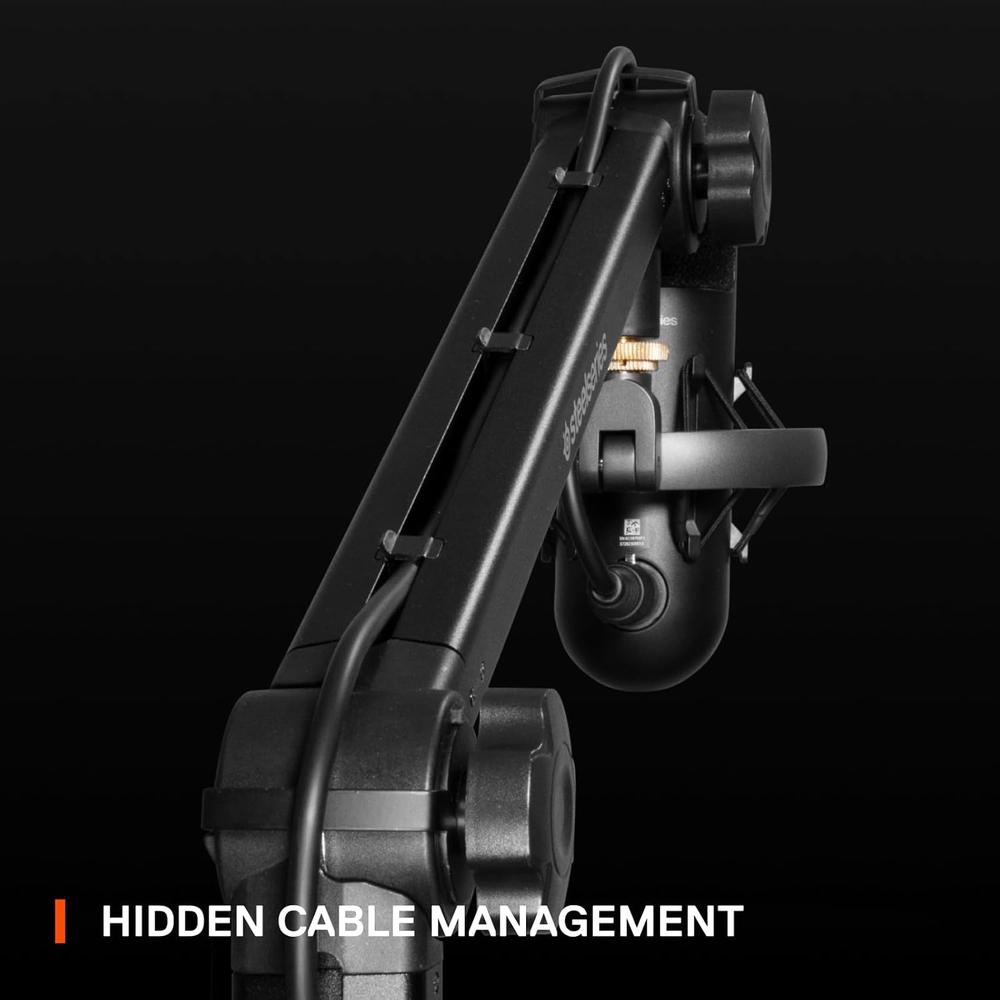 BRAZO ARTICULADO PARA MICRÓFONO PRO STEELSERIES | NEGRO - 3