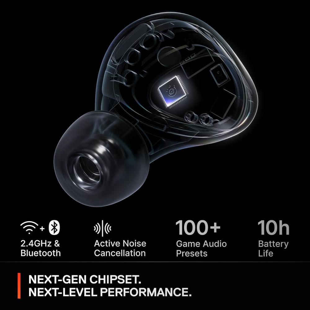 (REACONDICIONADO) AUDÍFONOS BLUETOOTH ARCTIS GAMEBUDS XBOX/PC STEELSERIES | NEGRO - 4