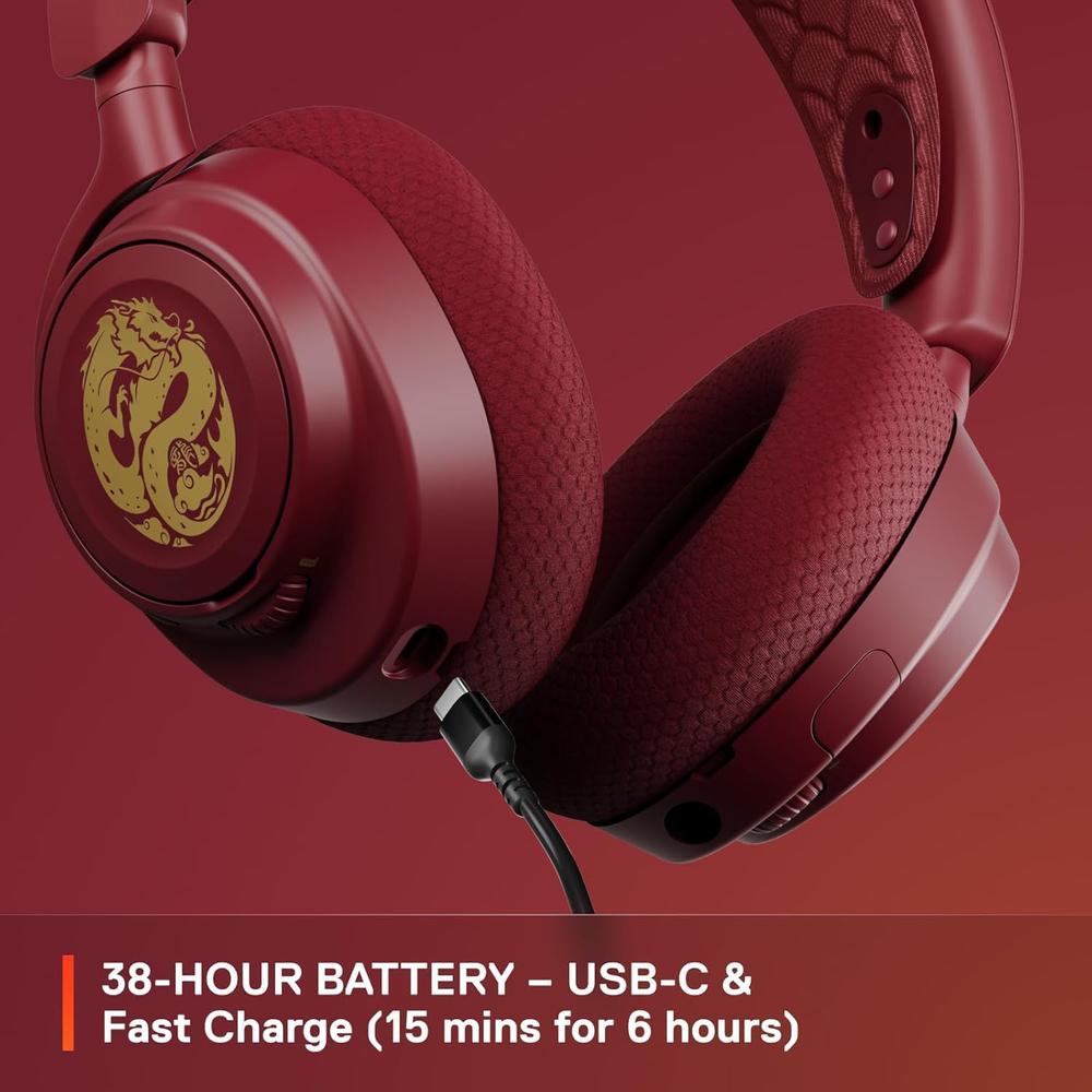 (REACONDICIONADO) AUDÍFONOS INALÁMBRICOS ARCTIS NOVA 7 DRAGON EDITION STEELSERIES | NEGRO - 5