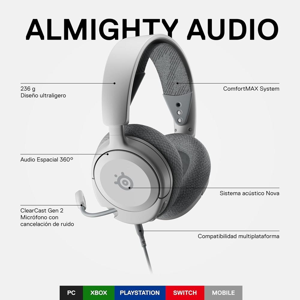 AUDÍFONOS ALÁMBRICOS ARCTIS NOVA 1 MULTI-SYSTEM STEELSERIES - 2