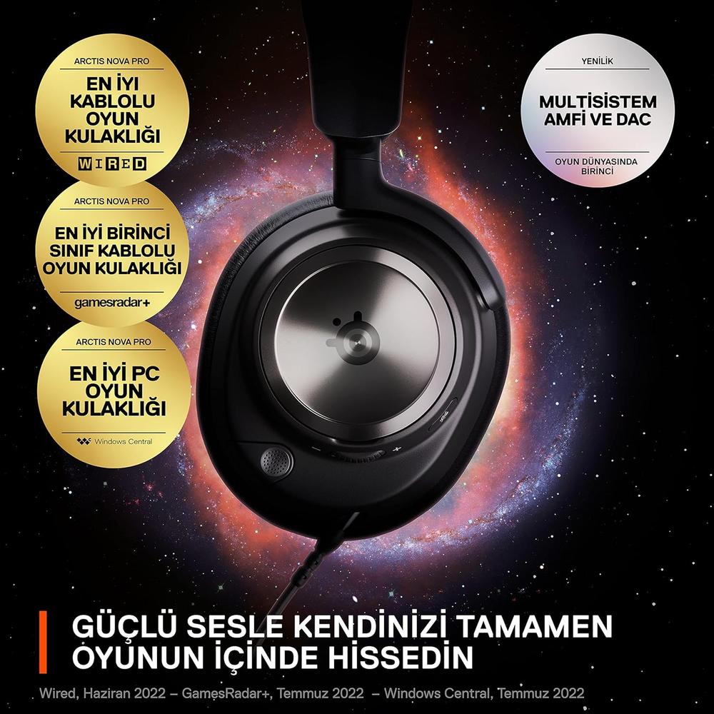 AUDÍFONOS ALÁMBRICOS ARCTIS NOVA PRO PC/PS5 STEELSERIES | NEGRO - 3