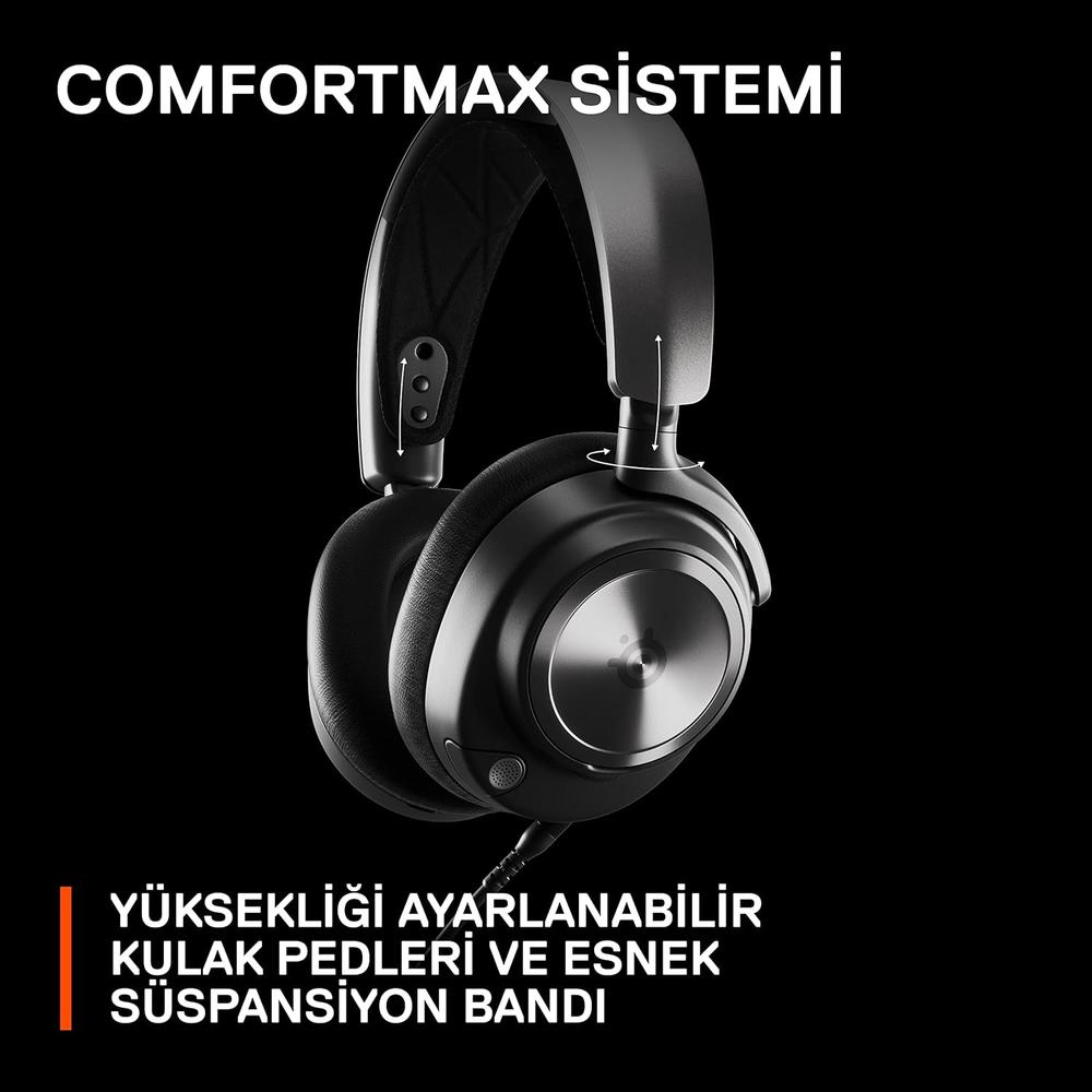 AUDÍFONOS ALÁMBRICOS ARCTIS NOVA PRO PC/PS5 STEELSERIES | NEGRO - 4